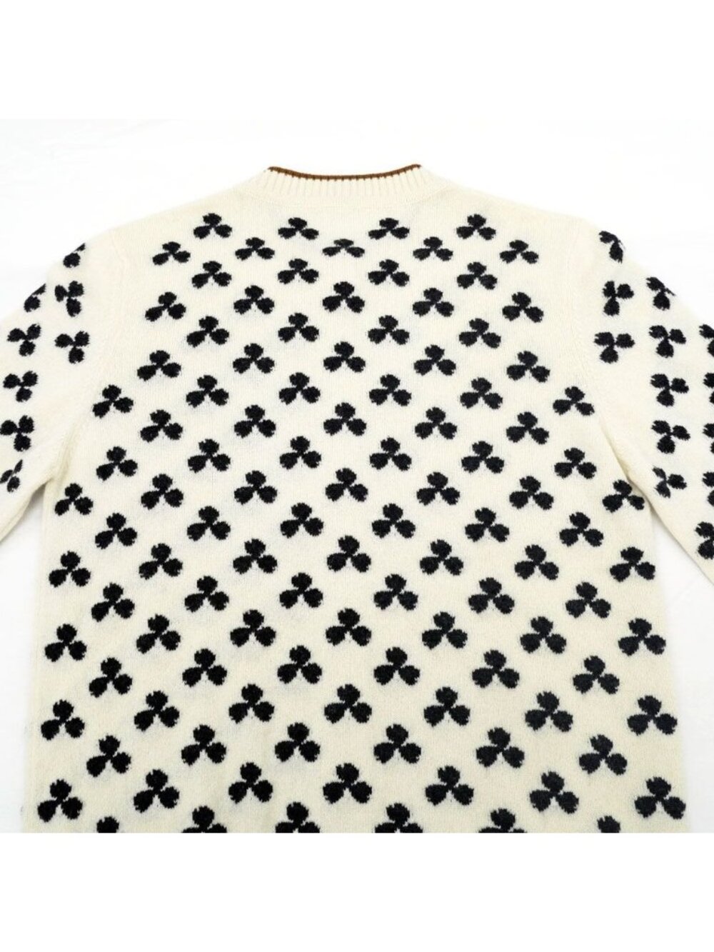 Hermes Clover Cardigan Ivory 36 Cashmere Knit Long Sleeve - Picture 6 of 10